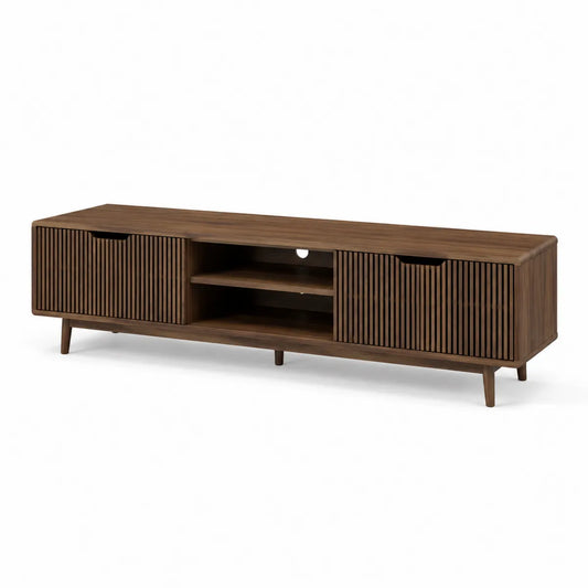 Szafka RTV z drewna orzechowego, 140x40x50 cm
